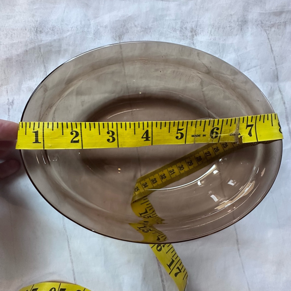 Vintage PYREX England Amber Glass Oval Casserole Dish 8 x 6 x 2 - Picture 8 of 10